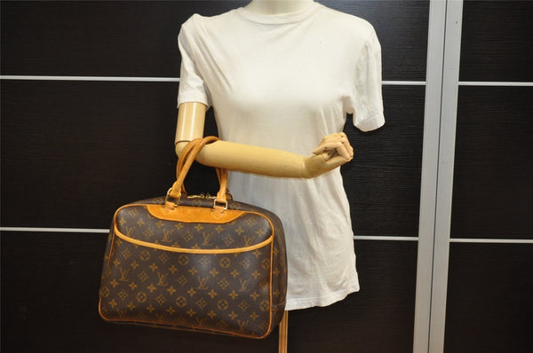 Authentic Louis Vuitton Monogram Deauville Hand Bag M47270 LV Junk 5681I