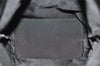 Authentic GUCCI Vintage Shoulder Tote Bag Purse GG Canvas Leather Black 5681K