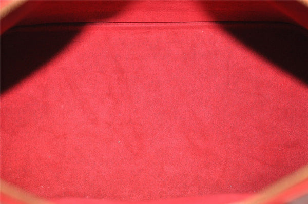 Authentic Louis Vuitton Epi Alma PM Hand Bag Red M52147 LV 5682I