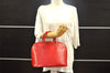 Authentic Louis Vuitton Epi Alma PM Hand Bag Red M52147 LV 5682I