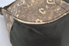 Authentic PRADA TESSUTO + STAMP Nylon Leather Shoulder Bag B10742 Khaki 5682K