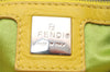 Authentic FENDI Mamma Baguette Shoulder Hand Bag Purse Leather Yellow 5683I