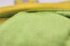 Authentic FENDI Mamma Baguette Shoulder Hand Bag Purse Leather Yellow 5683I