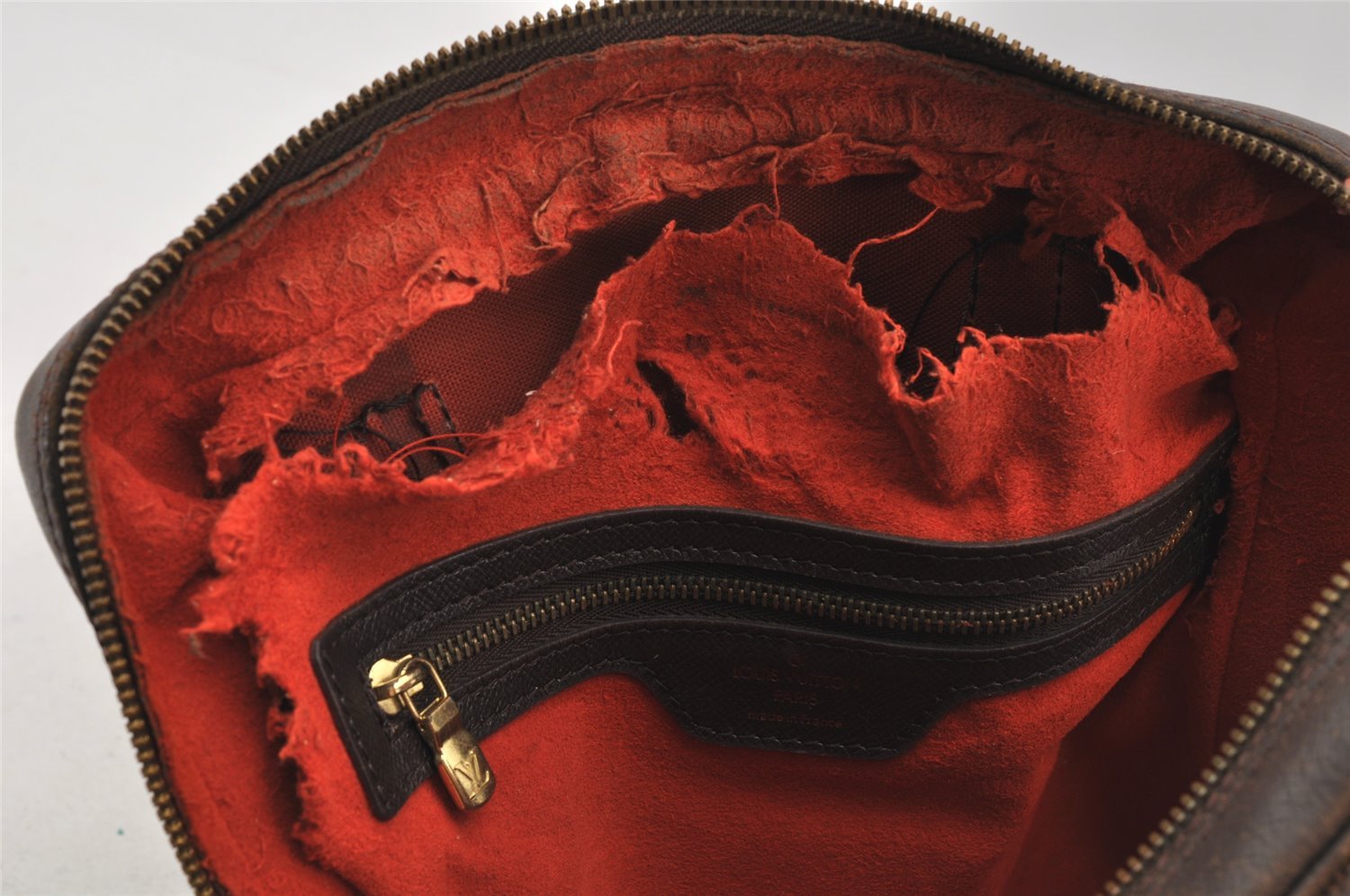 Authentic Louis Vuitton Damier Brera Hand Bag Purse N51150 LV 5684I