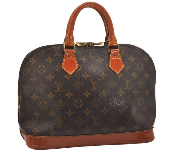 Authentic Louis Vuitton Monogram Alma Hand Bag Purse M51130 LV 5684J