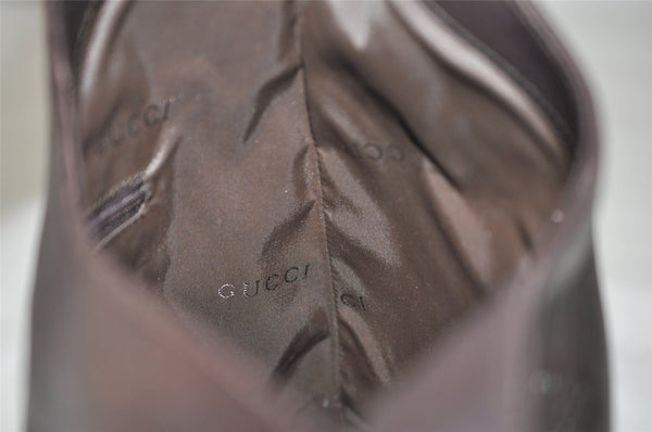 Authentic GUCCI Bamboo Shoulder Bag Purse Leather Brown 0013244 Junk 5685K