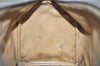 Authentic GUCCI Vintage Hand Boston Bag Purse GG PVC Leather Brown 5687K
