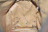 Authentic GUCCI Vintage Hand Boston Bag Purse GG PVC Leather Brown 5687K