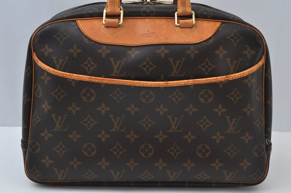 Authentic Louis Vuitton Monogram Deauville Hand Bag M47270 LV 5690I