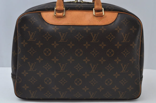 Authentic Louis Vuitton Monogram Deauville Hand Bag M47270 LV 5690I