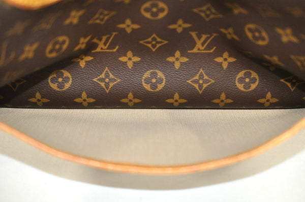 Authentic Louis Vuitton Monogram Deauville Hand Bag M47270 LV 5690I