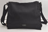 Authentic GUCCI Shoulder Cross Body Bag Purse Nylon Leather 0190340 Black 5691K