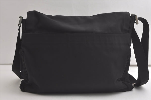 Authentic GUCCI Shoulder Cross Body Bag Purse Nylon Leather 0190340 Black 5691K