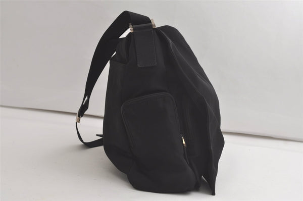 Authentic GUCCI Shoulder Cross Body Bag Purse Nylon Leather 0190340 Black 5691K