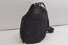 Authentic GUCCI Shoulder Cross Body Bag Purse Nylon Leather 0190340 Black 5691K
