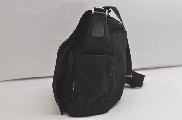 Authentic GUCCI Shoulder Cross Body Bag Purse Nylon Leather 0190340 Black 5691K