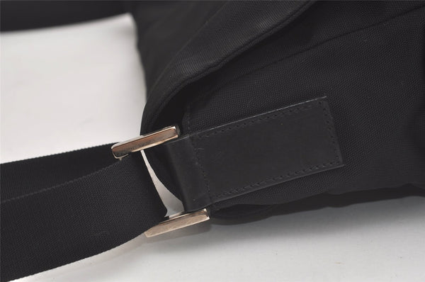 Authentic GUCCI Shoulder Cross Body Bag Purse Nylon Leather 0190340 Black 5691K