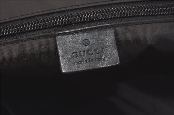 Authentic GUCCI Shoulder Cross Body Bag Purse Nylon Leather 0190340 Black 5691K