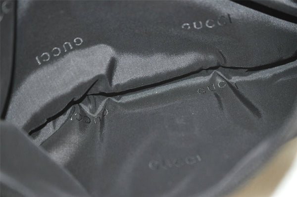 Authentic GUCCI Shoulder Cross Body Bag Purse Nylon Leather 0190340 Black 5691K