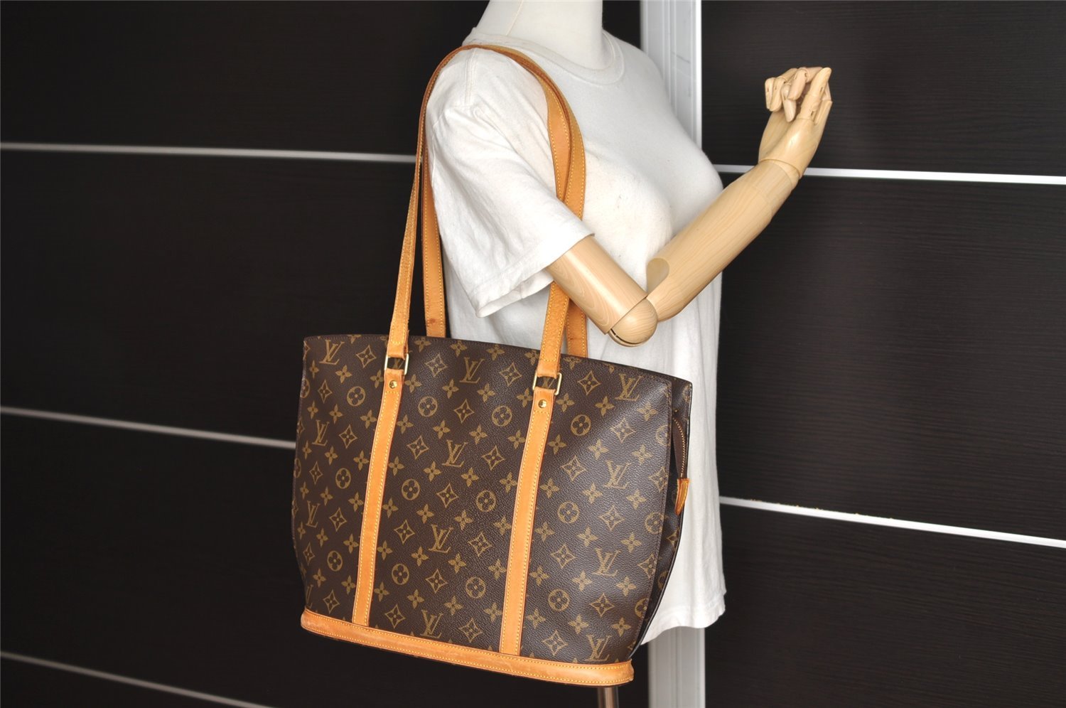 Authentic Louis Vuitton Monogram Babylone Shoulder Tote Bag M51102 LV 5692I