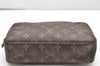 Auth Louis Vuitton Monogram Trousse Toilette 23 Clutch Hand Bag M47524 LV 5692K