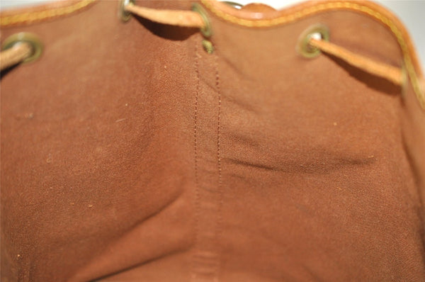 Authentic Louis Vuitton Monogram Petit Noe M42226 Shoulder Drawstring Bag 5696I