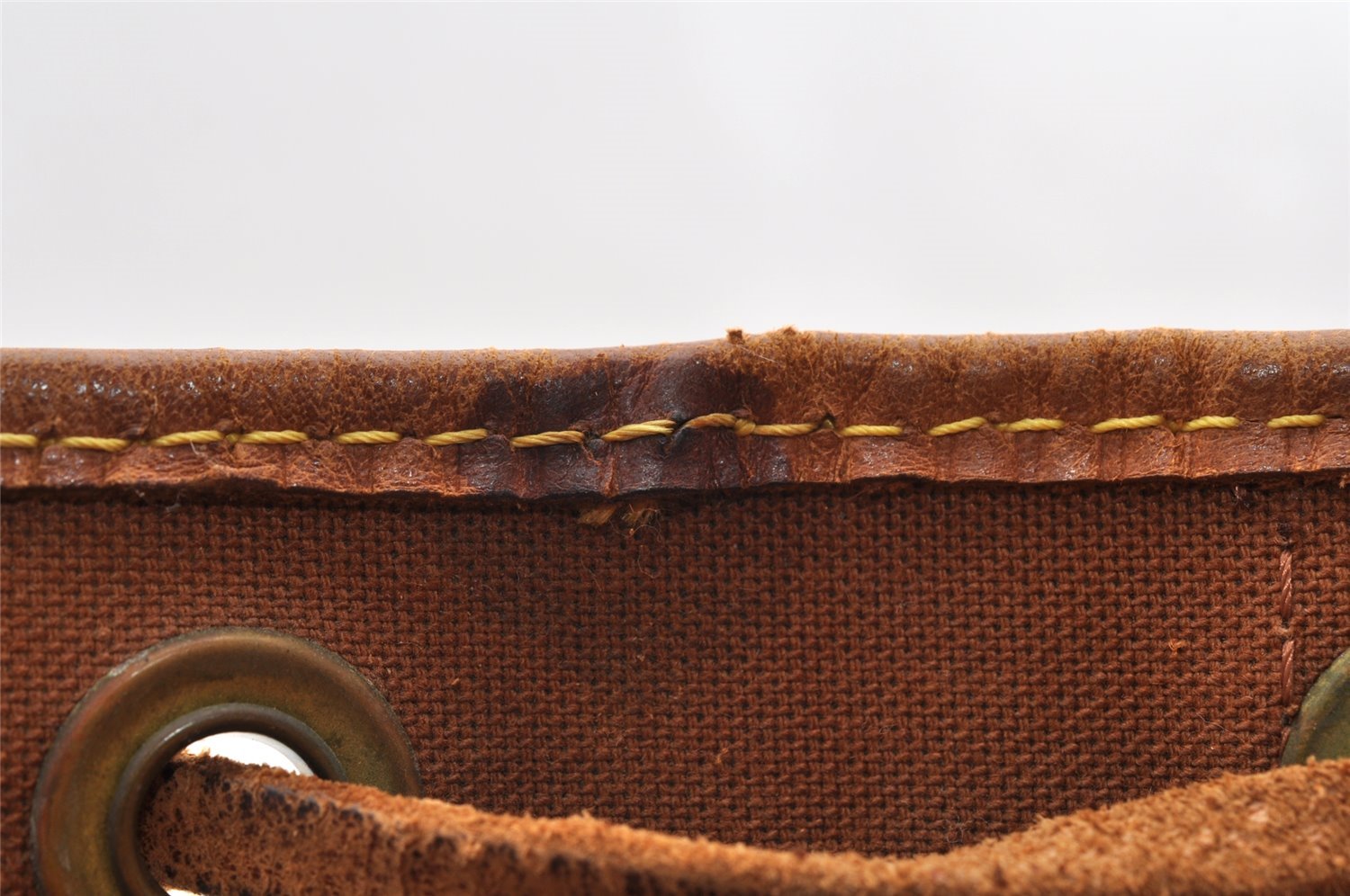 Authentic Louis Vuitton Monogram Petit Noe M42226 Shoulder Drawstring Bag 5696I