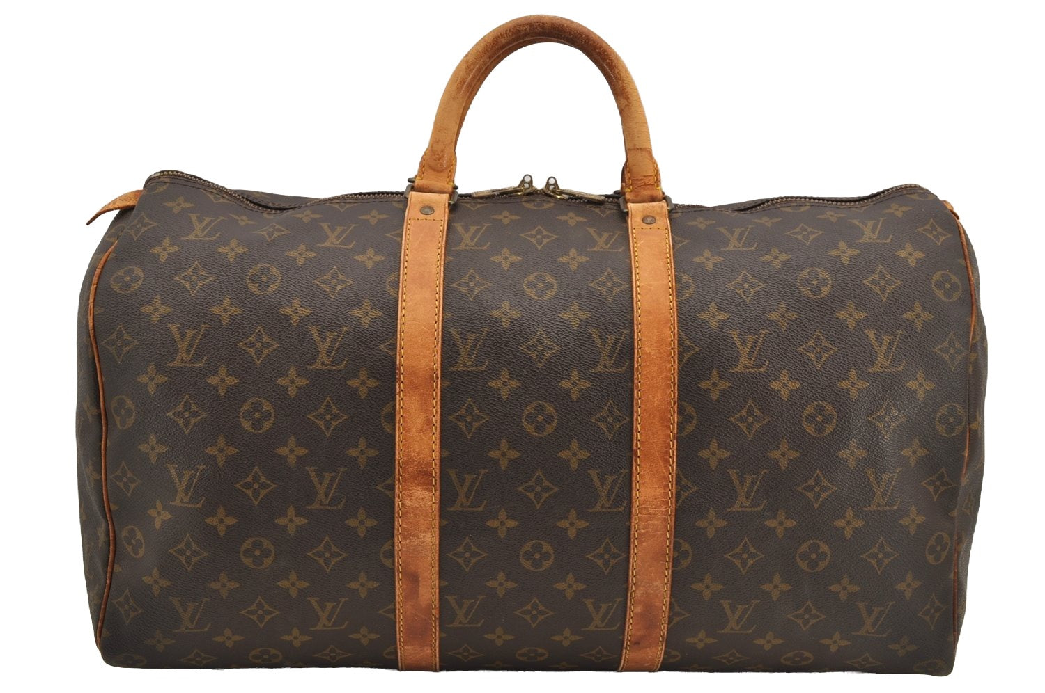 Authentic Louis Vuitton Monogram Keepall 50 Travel Boston Bag M41426 LV 5697I