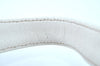 Authentic CHANEL Vintage Caviar Skin CoCo Mark Shoulder Tote Bag White 5698H