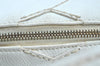 Authentic CHANEL Vintage Caviar Skin CoCo Mark Shoulder Tote Bag White 5698H