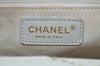 Authentic CHANEL Vintage Caviar Skin CoCo Mark Shoulder Tote Bag White 5698H