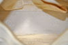 Authentic CHANEL Vintage Caviar Skin CoCo Mark Shoulder Tote Bag White 5698H