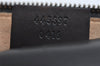 Authentic GUCCI Ghost LIFE IS GUCCI Clutch Bag Purse Leather 445597 Black 5698I
