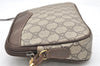 Authentic GUCCI Shoulder Cross Body Bag Purse GG PVC Leather Brown Junk 5699K