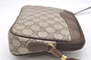 Authentic GUCCI Shoulder Cross Body Bag Purse GG PVC Leather Brown Junk 5699K