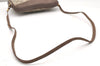 Authentic GUCCI Shoulder Cross Body Bag Purse GG PVC Leather Brown Junk 5699K
