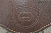 Authentic GUCCI Shoulder Cross Body Bag Purse GG PVC Leather Brown Junk 5699K