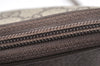Authentic GUCCI Shoulder Cross Body Bag Purse GG PVC Leather Brown Junk 5699K