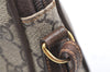 Authentic GUCCI Shoulder Cross Body Bag Purse GG PVC Leather Brown Junk 5699K