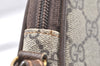 Authentic GUCCI Shoulder Cross Body Bag Purse GG PVC Leather Brown Junk 5699K