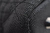 Authentic Christian Dior Panarea Cannage Tote Bag PVC Leather Black 5700I