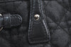 Authentic Christian Dior Panarea Cannage Tote Bag PVC Leather Black 5700I