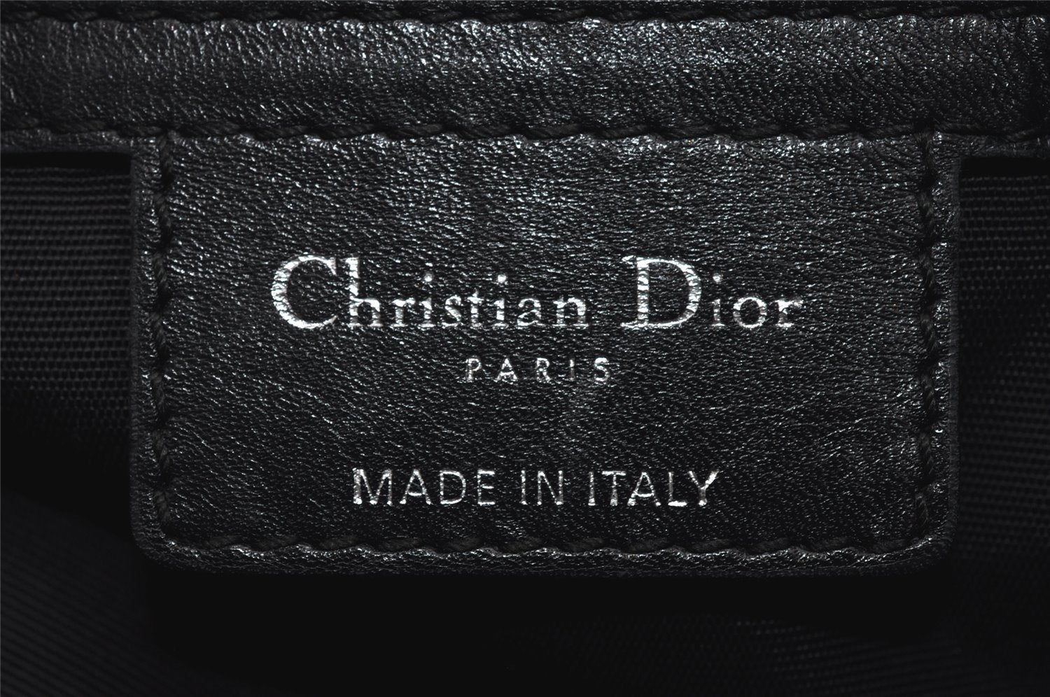 Authentic Christian Dior Panarea Cannage Tote Bag PVC Leather Black 5700I