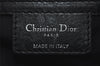 Authentic Christian Dior Panarea Cannage Tote Bag PVC Leather Black 5700I