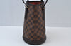 Authentic Louis Vuitton Damier Marais Bucket Shoulder Tote Bag N42240 LV 5701I