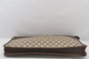 Authentic GUCCI Web Sherry Line Document PC Case GG PVC Leather Brown 5701K