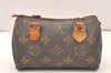 Authentic Louis Vuitton Monogram Mini Speedy Hand Bag Purse Old Model Junk 5702K