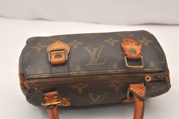 Authentic Louis Vuitton Monogram Mini Speedy Hand Bag Purse Old Model Junk 5702K