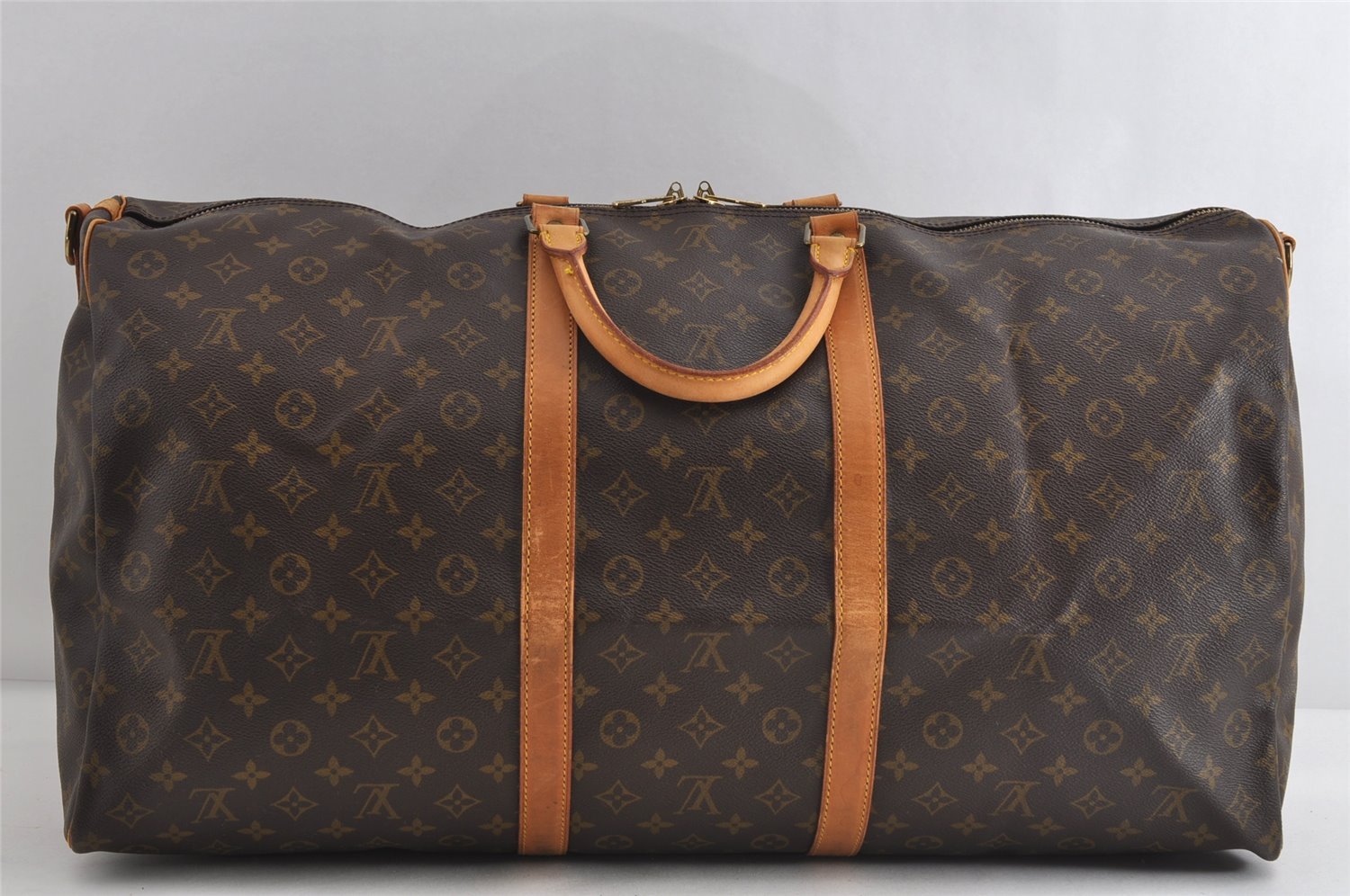 Authentic Louis Vuitton Monogram Keepall Bandouliere 60 M41412 Boston Bag 5703I