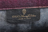 Authentic GUCCI Sherry Line Clutch Hand Bag Purse GG PVC Leather Navy Junk 5703K